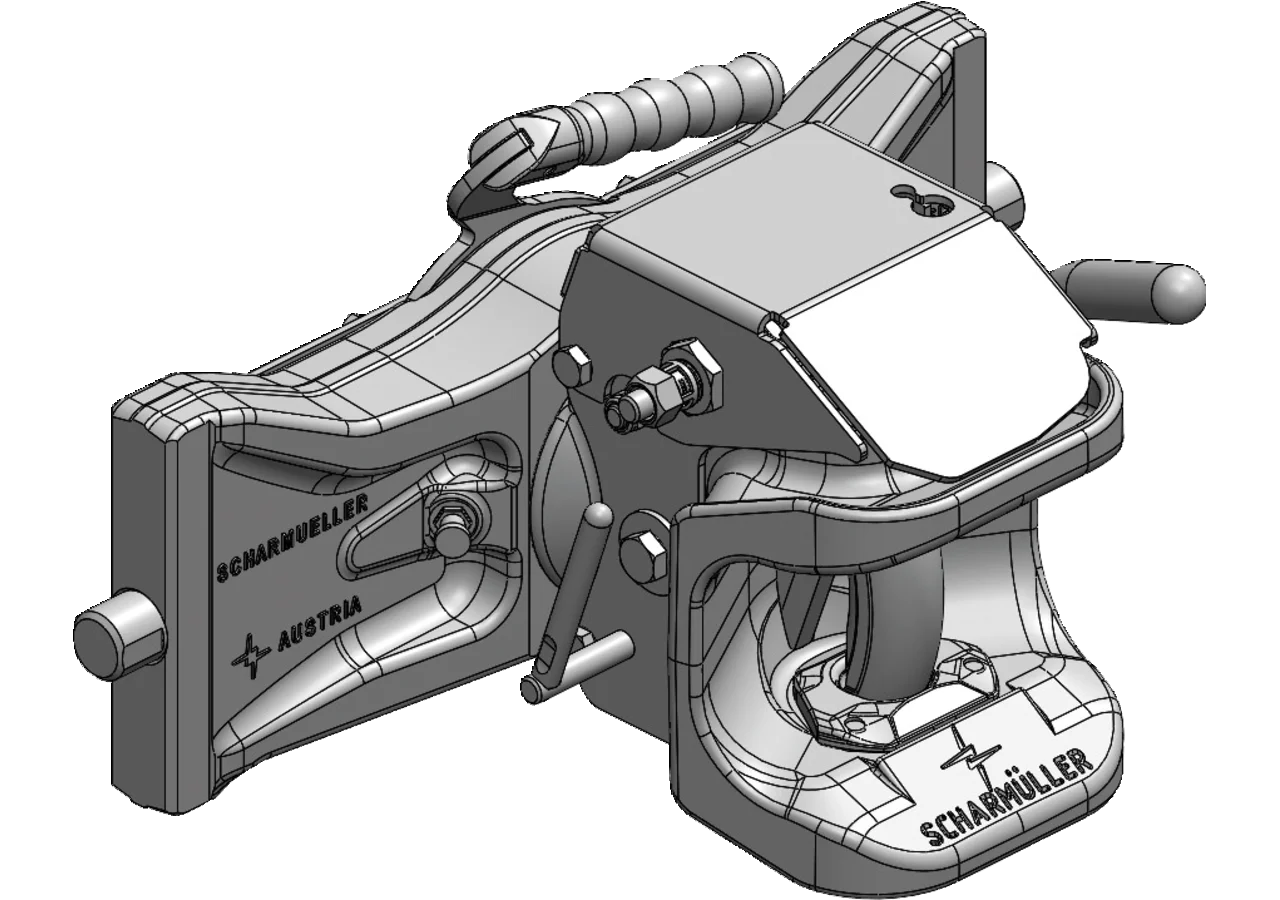 Zugmaul höhenverstellbar, automatisch, 390 mm Scharmüller