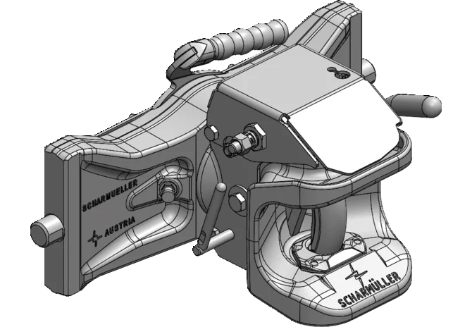 Zugmaul höhenverstellbar, automatisch, 390 mm Scharmüller