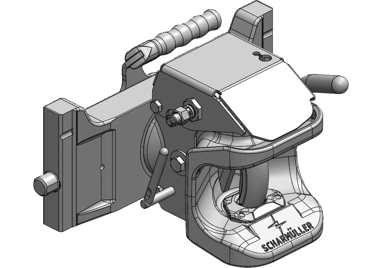 Zugmaul höhenverstellbar, automatisch, 335 mm Scharmüller