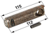 Kuppelbolzen 30 mm, mit Splint Rockinger