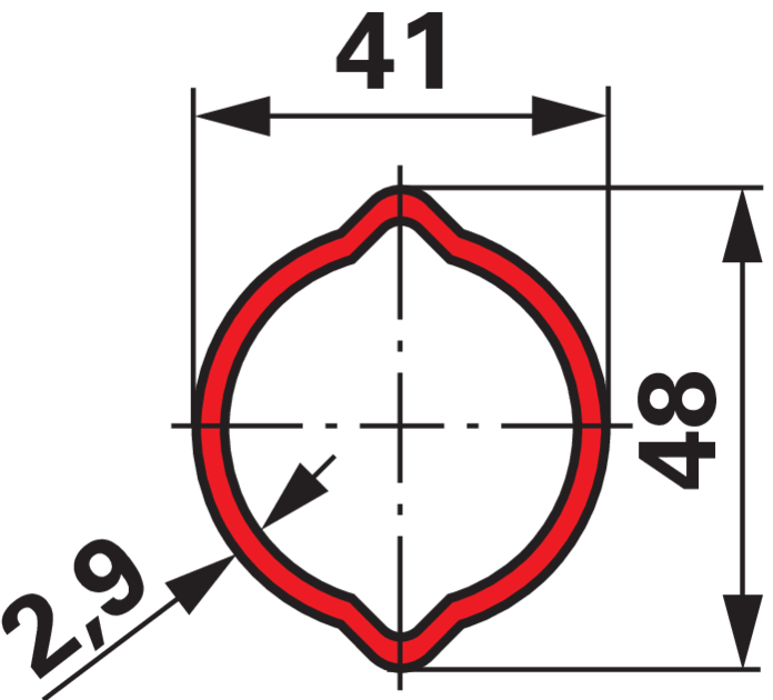 Weasler Gelenk für Außenrohr 41 mm AW20 3002-7206-00 Weasler