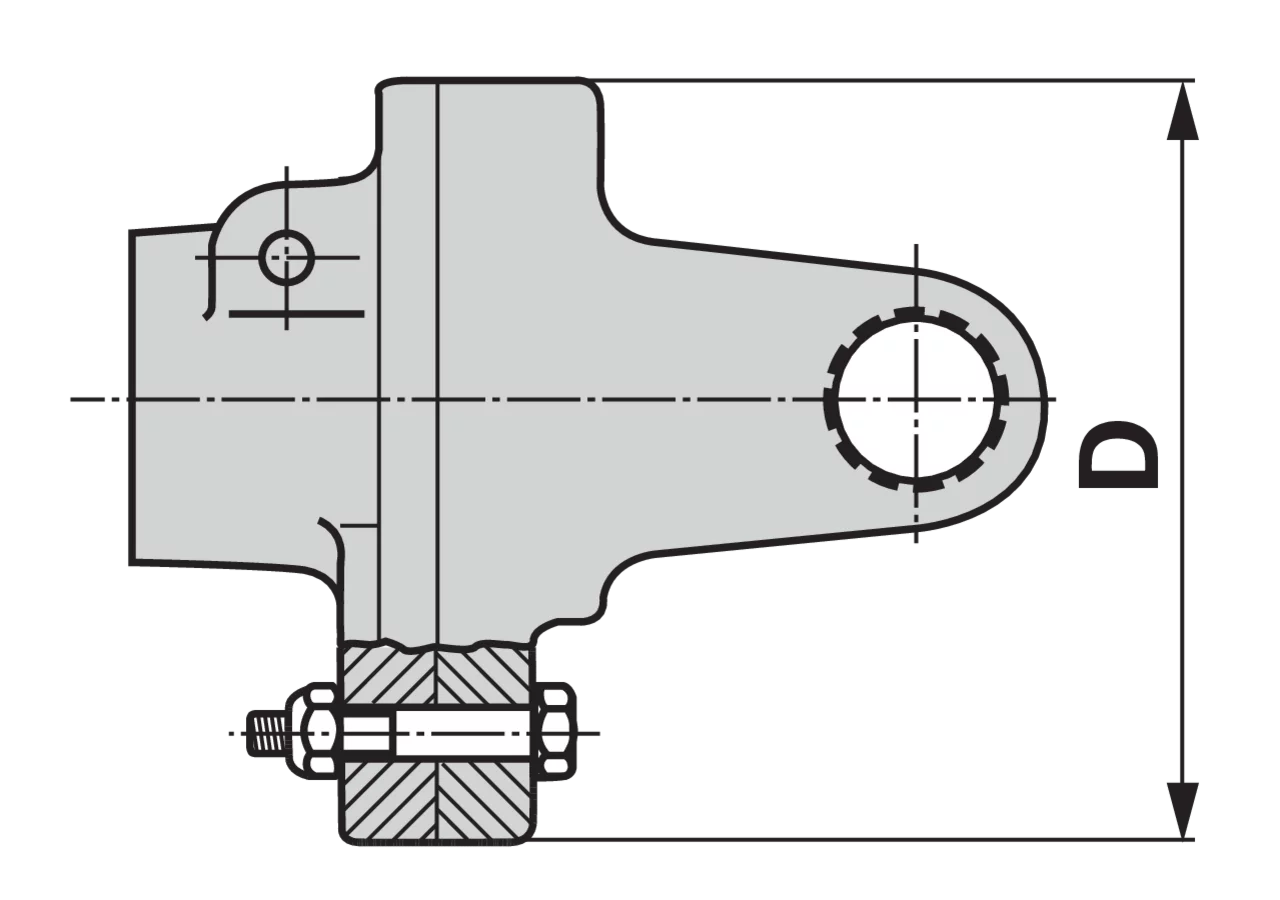 Scherbolzenkupplung AW36, 1 3/8-6, 3.330 Nm Weasler