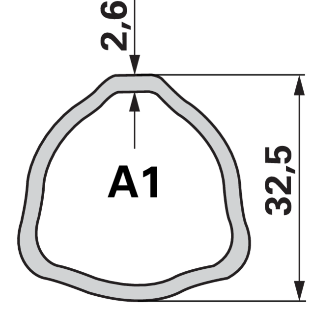 Bondioli & Pavesi G1 Gelenkwelle – Zapfwellenanschluss 1 3/8-6 beidseitig, Kreuzgarnitur 22 × 54 mm
