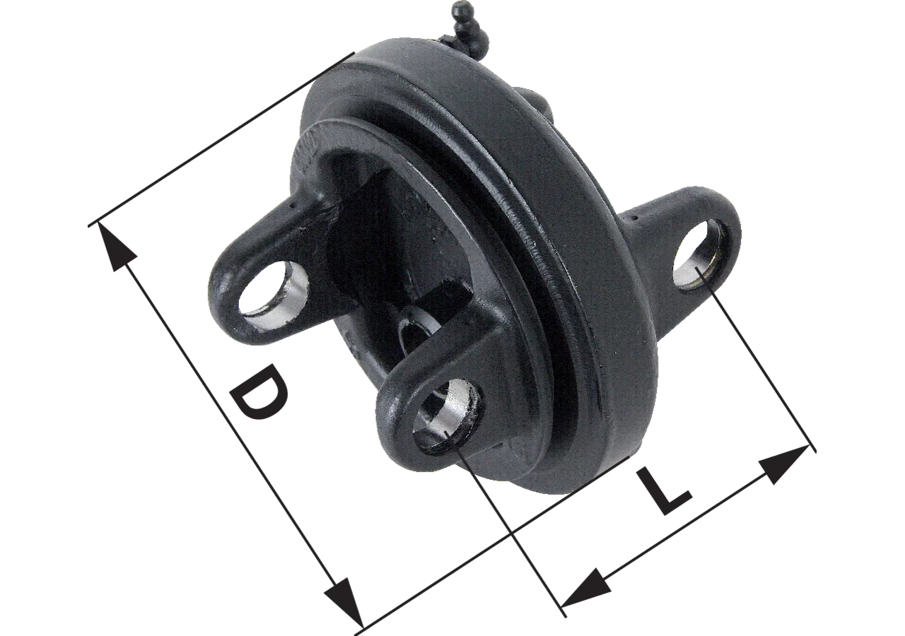 Doppelgabel G2-80, für 1 Gleitring Bondioli & Pavesi