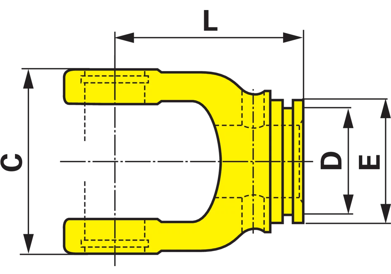 Innengabel AB4-80, für Außenrohr 43 mm Weasler