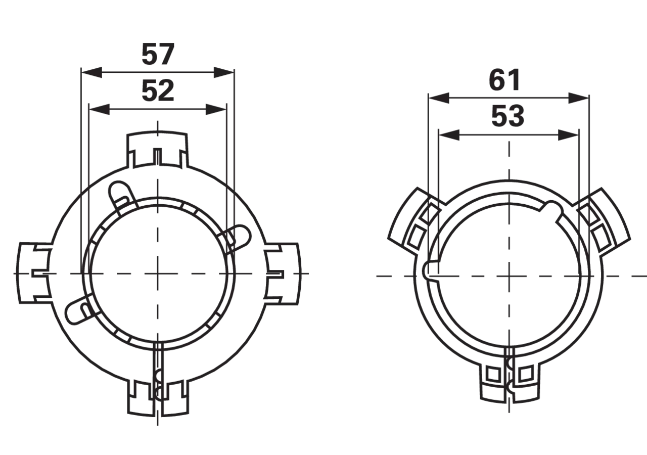 Laufringsatz AB4-80, amerikanische Bauart Weasler
