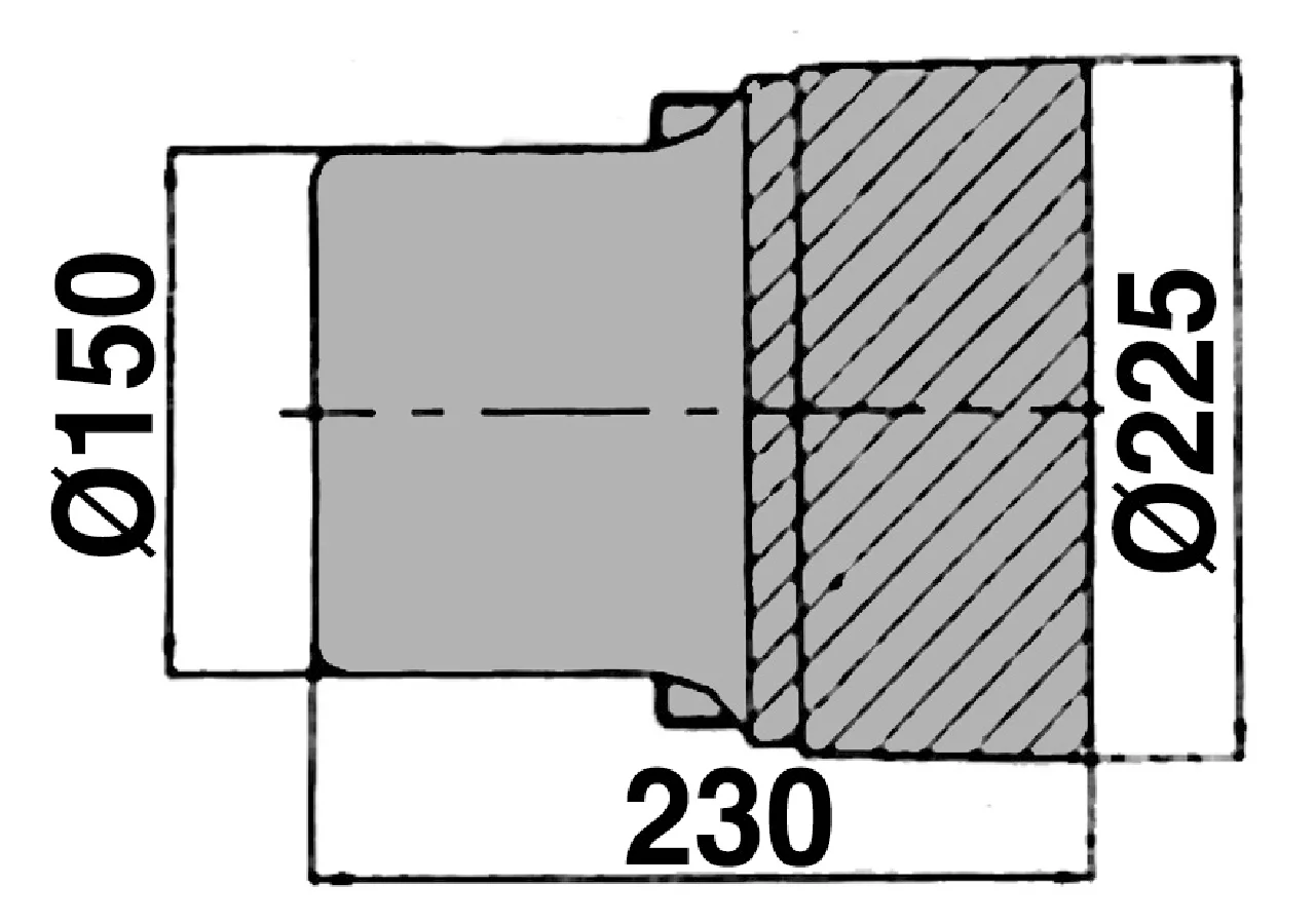 Schutztopf geräteseitig, Dm 225 mm Weasler