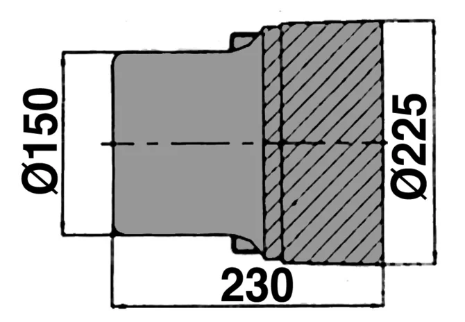 Schutztopf geräteseitig, Dm 225 mm Weasler