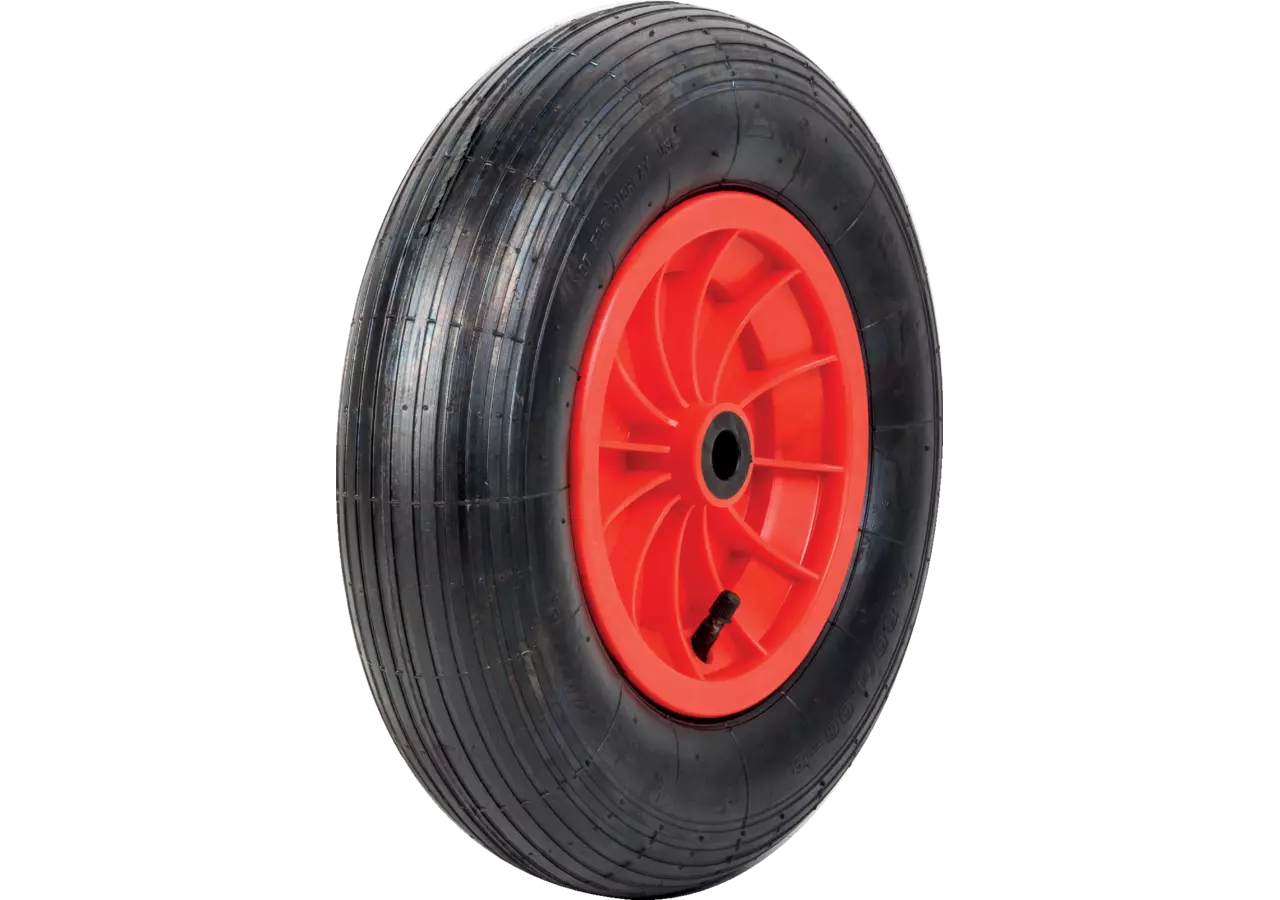 Luftrad mit Nylonfelge und Rollenlager, 4.00 x 8, ID 20 mm GartenShop24