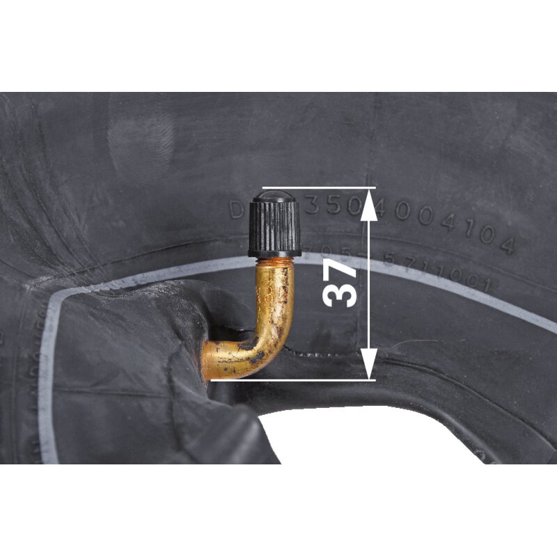 Detailansicht Ventil DIN7777 am Schlauch 11x4.00-4 – Innendurchmesser 4 Zoll