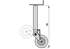 Stützrad 70 x 70 mm, Stützlast 1.000 kg Simol