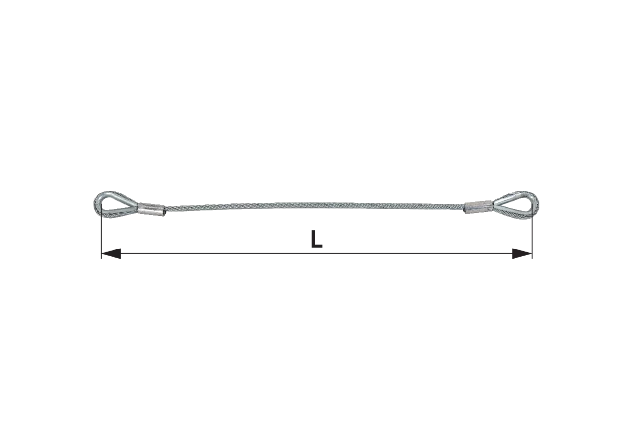 Fangseil 10 mm, Länge 800 mm BPW