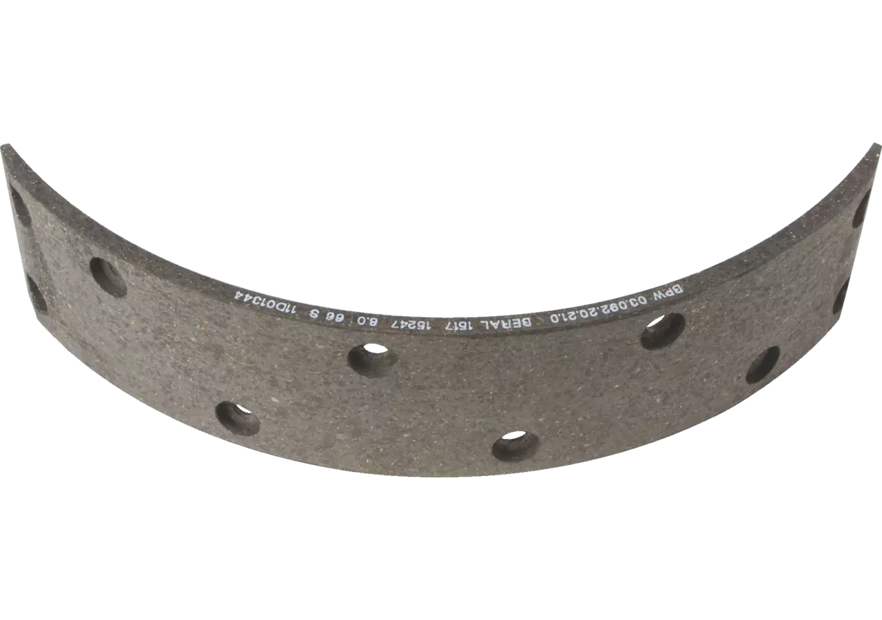 Bremsbelag 400 x 80 mm, zum Nieten BPW, für Bremse N4008 BPW