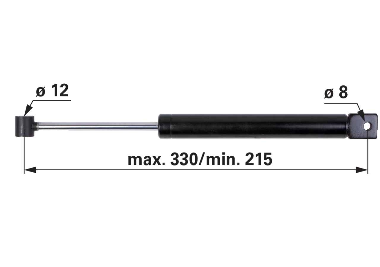 Stoßdämpfer passend zu BPW ZAF 2,8 Stabilus