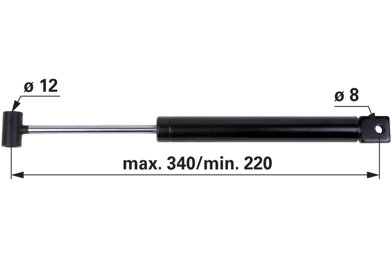 Stoßdämpfer passend zu BPW ZAF 1,6 Stabilus
