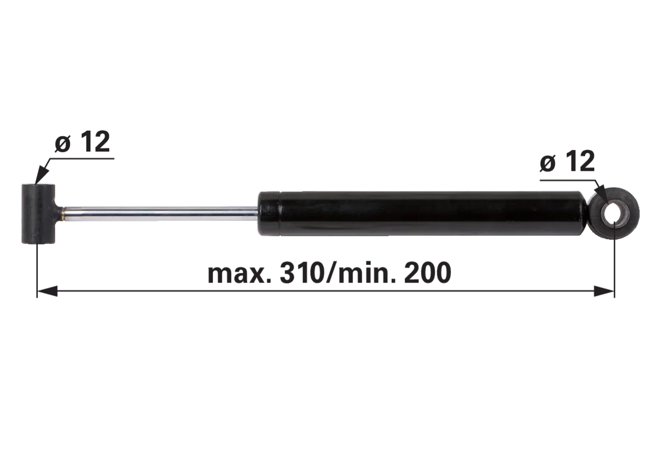 Stoßdämpfer passend zu BPW ZAF 2,0-2 Stabilus