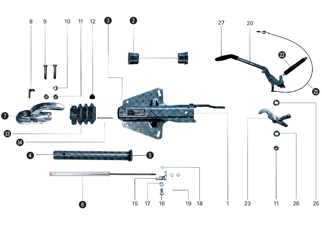 Stoßdämpfer passend zu Knott KF13 Stabilus