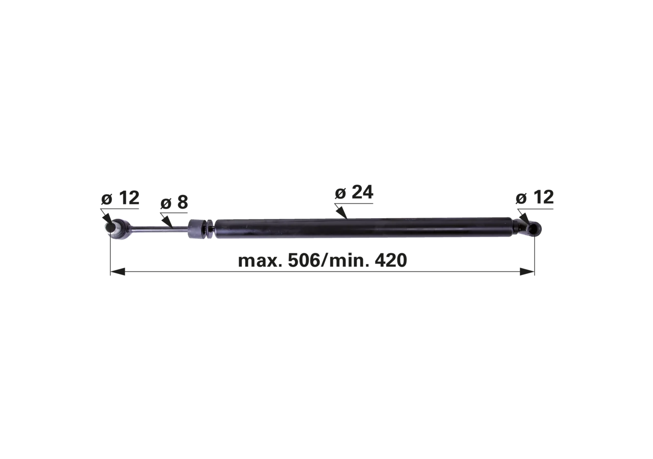 Stoßdämpfer 41,5 mm Buchsenbreite Alko 370.556 AL-KO