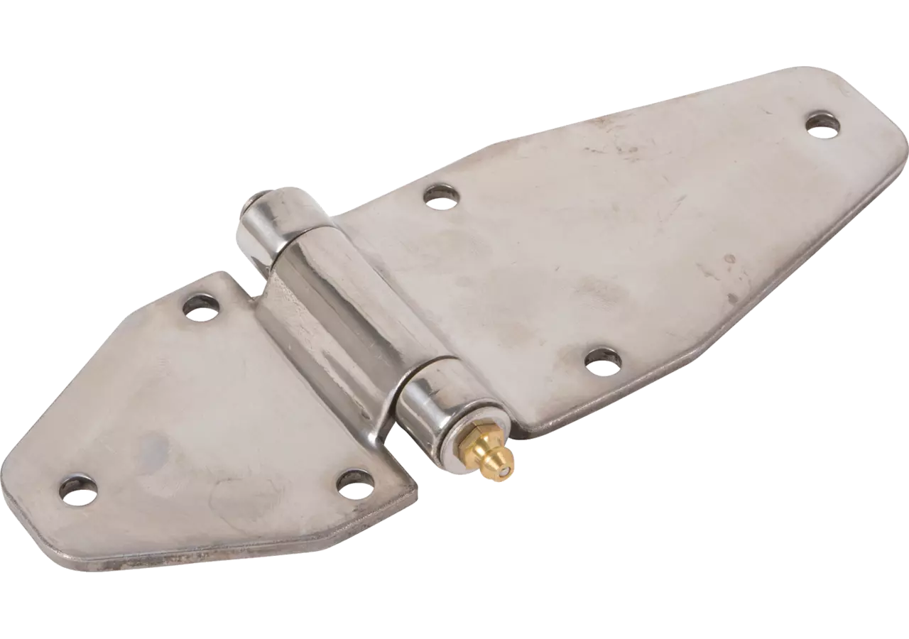 Scharnier 190 x 65 x 4 mm, Niro, mit Schmiernippel GartenShop24