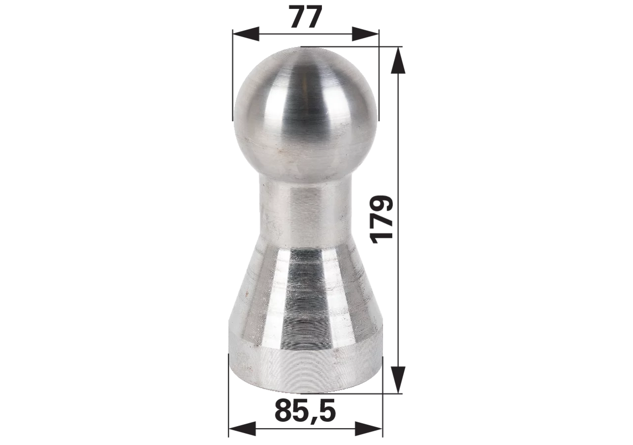 Kipperkugel hinten, Dm 77 mm GartenShop24