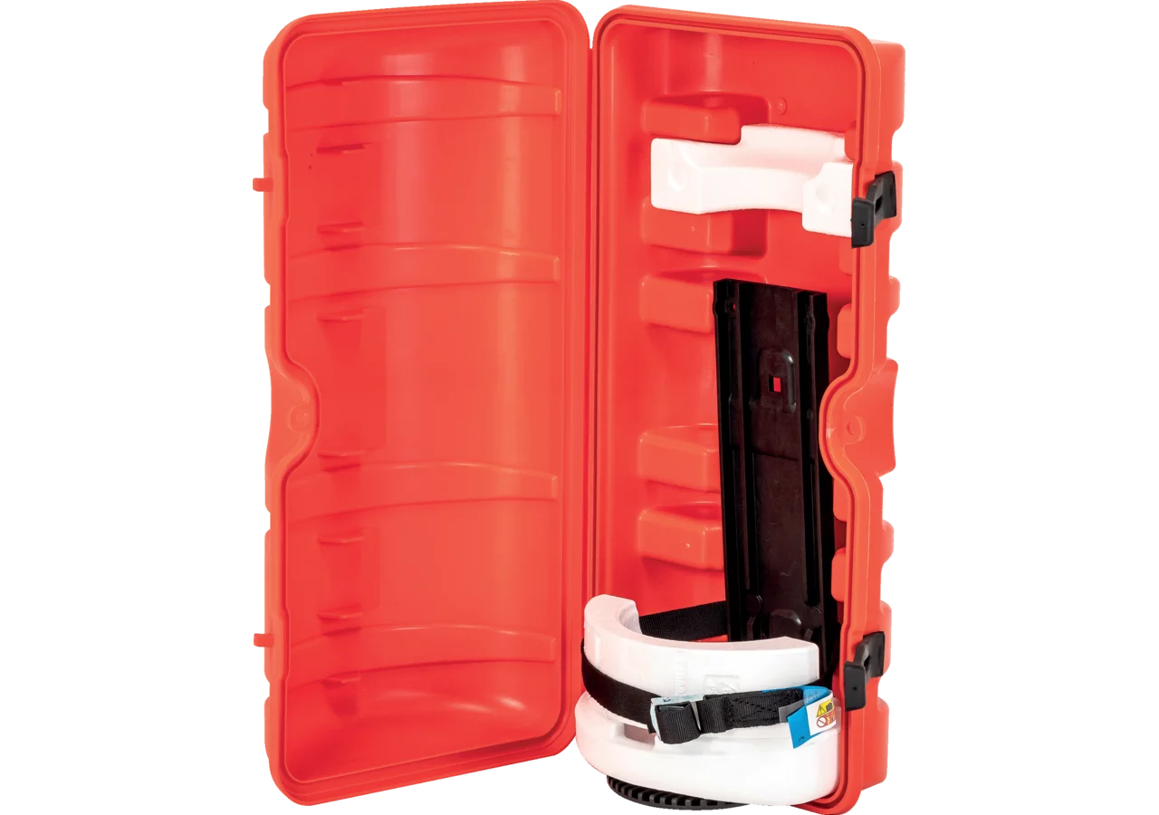 Feuerlöscherkasten für 6 kg Löscher, mit Zurrgurt DIN EN 12195-2 GartenShop24