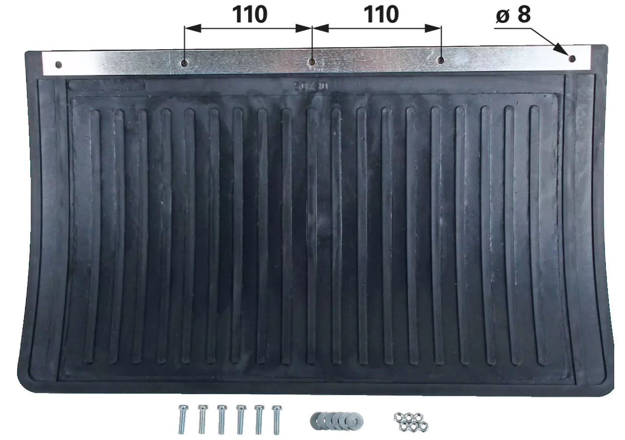 Schmutzfänger LKW 500 x 300 mm, mit Befestigungszubehör GartenShop24
