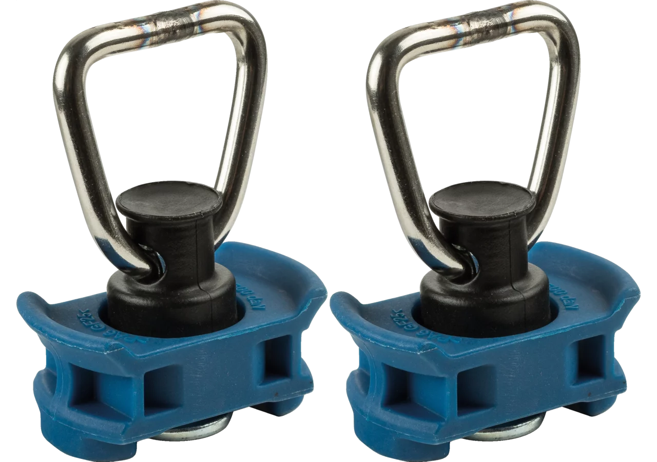 Zurröse einfache Arretierung 500 daN mit Ring für Airlineschiene Doppelpack GartenShop24