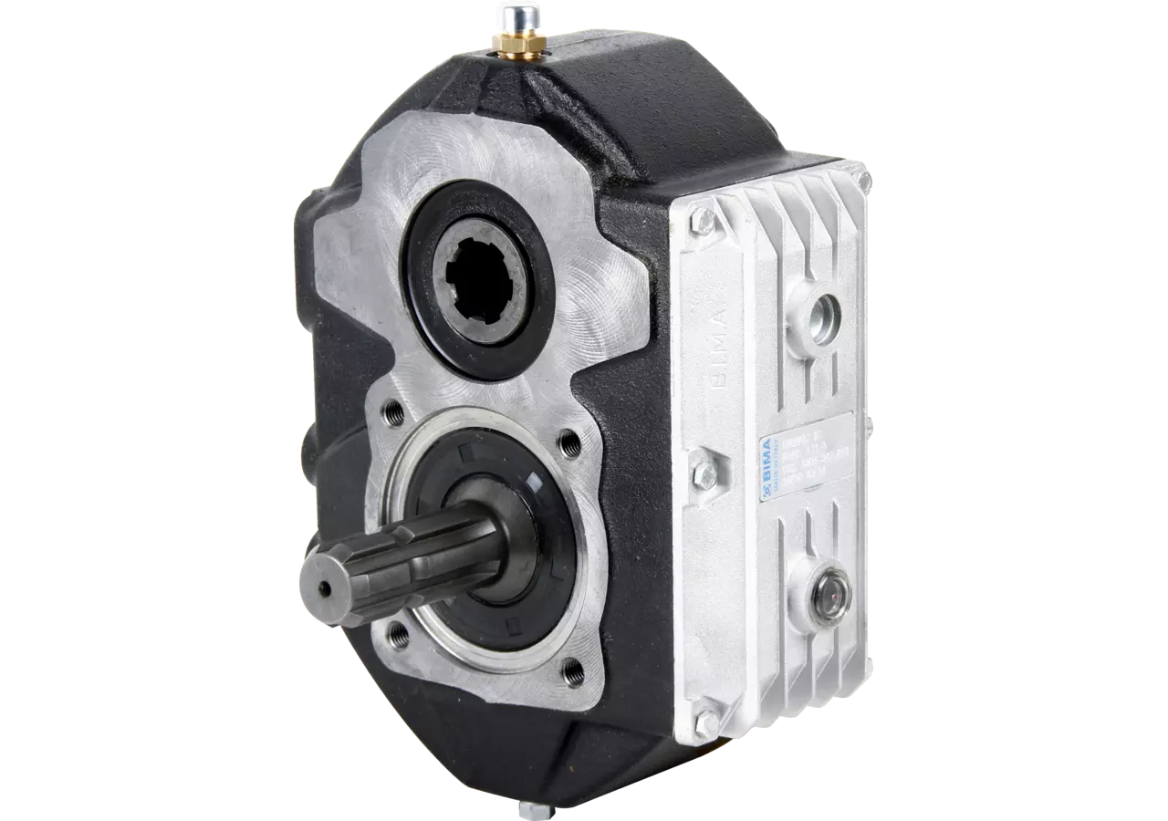 Stirnradgetriebe M7, 2:1 Wellenende Y 1 3/8-6Z Bondioli & Pavesi