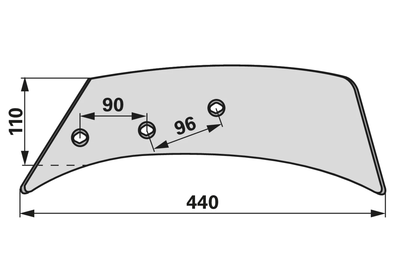 Einweisblech links – passend für Kuhn 619123 iQparts