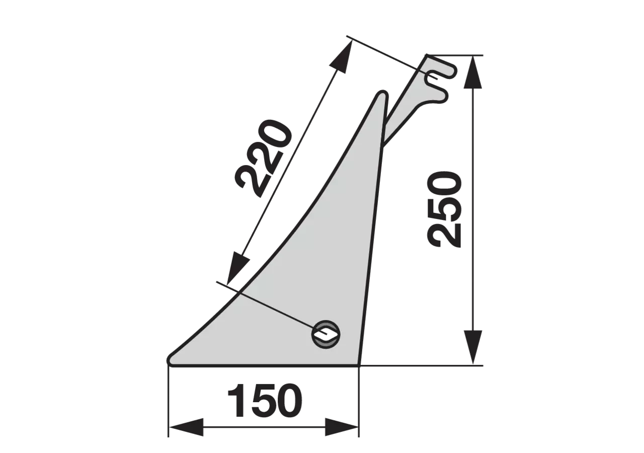 Mollblechkante links – passend für KMF PK600600 iQparts