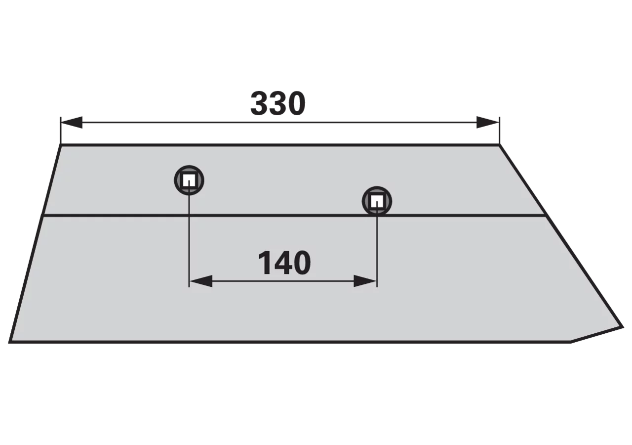 Scharblatt rechts – passend für Överum 165 74606 Mölbro