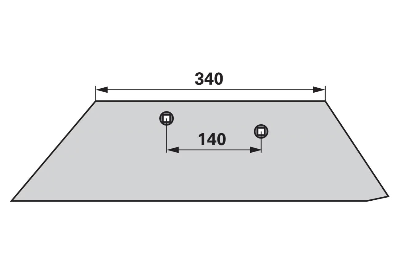 Scharblatt rechts – passend für Överum 165 74607 Mölbro