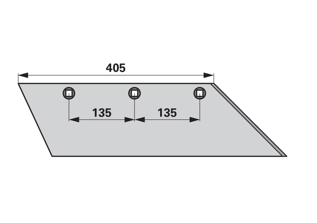 Scharblatt rechts – passend für Lemken 3352134 iQparts