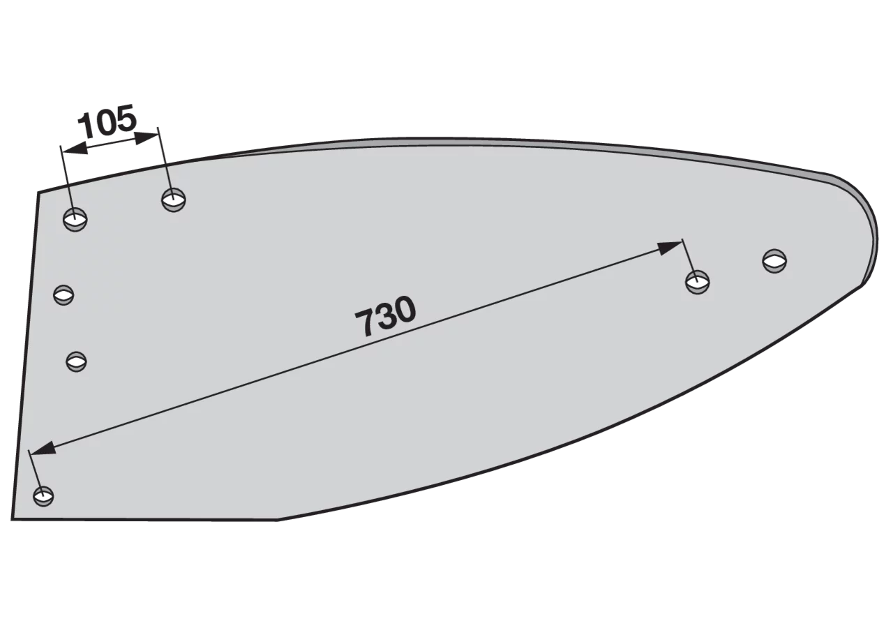 Mollblech links – passend für Vogel & Noot PK8.002.09 iQparts