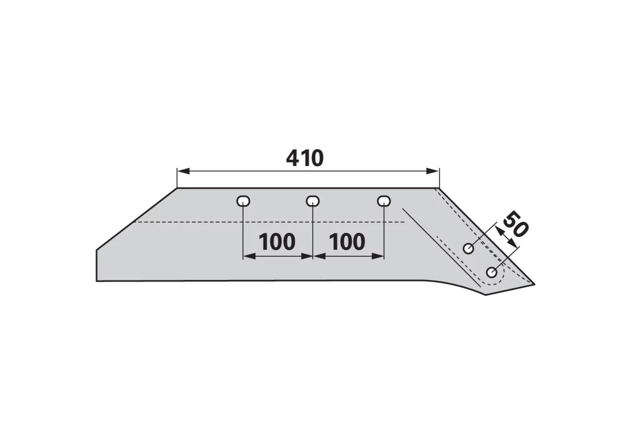 Wechselspitzschare rechts, C - plus – passend für Vogel & Noot LK2.001.13 iQparts
