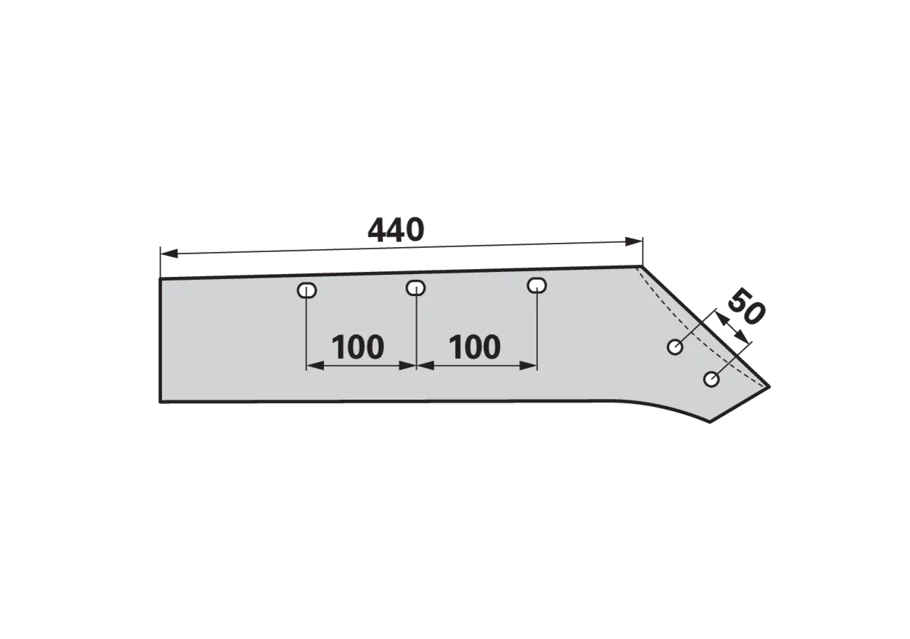 Wechselspitzschare rechts, C - plus – passend für Vogel & Noot LK2.001.21 iQparts