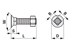 Pflugschrauben Vierkant, M12 x 35 mm, Güte 10.9, 10 Stück mit Mutter GartenShop24