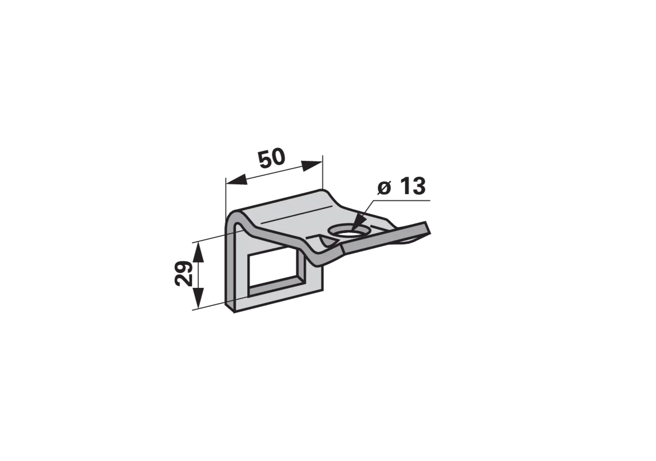 Zinkenhalter für Rahmen 40 x 10 mm, Zinke 32 x 10 mm GartenShop24