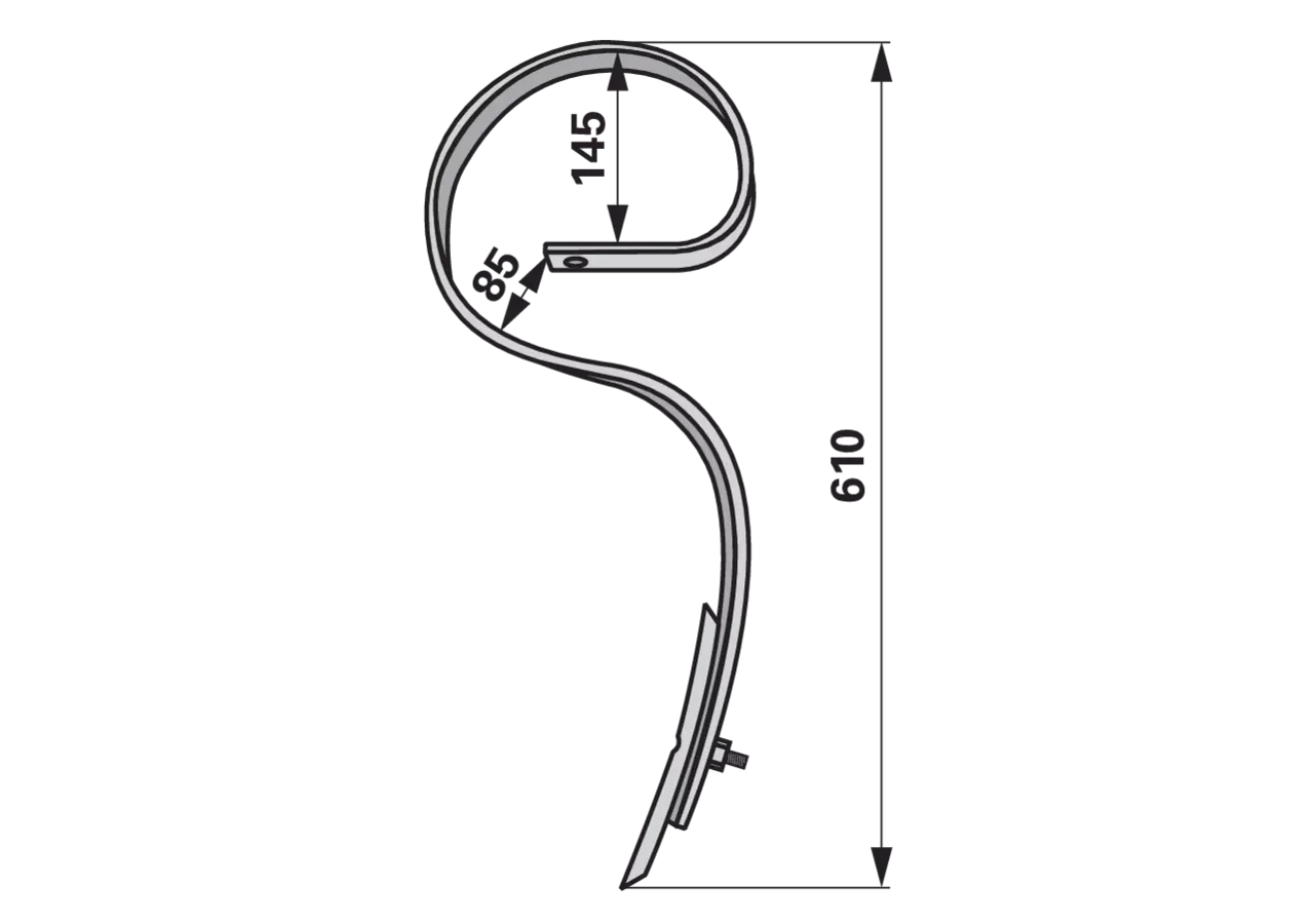 Kultivatorzinke – passend für Güttler 72000308 45x12mm GartenShop24
