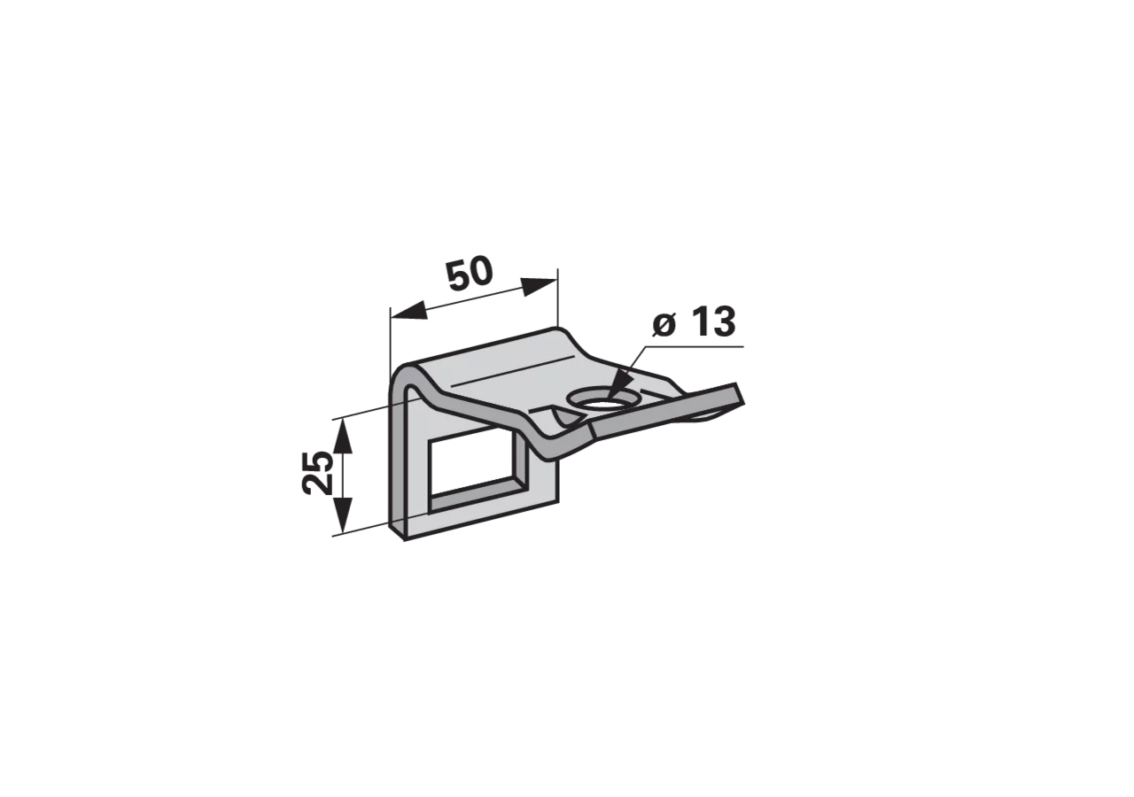 Zinkenhalter für Rahmen 50 x 15, Zinke 32 x 10 GartenShop24
