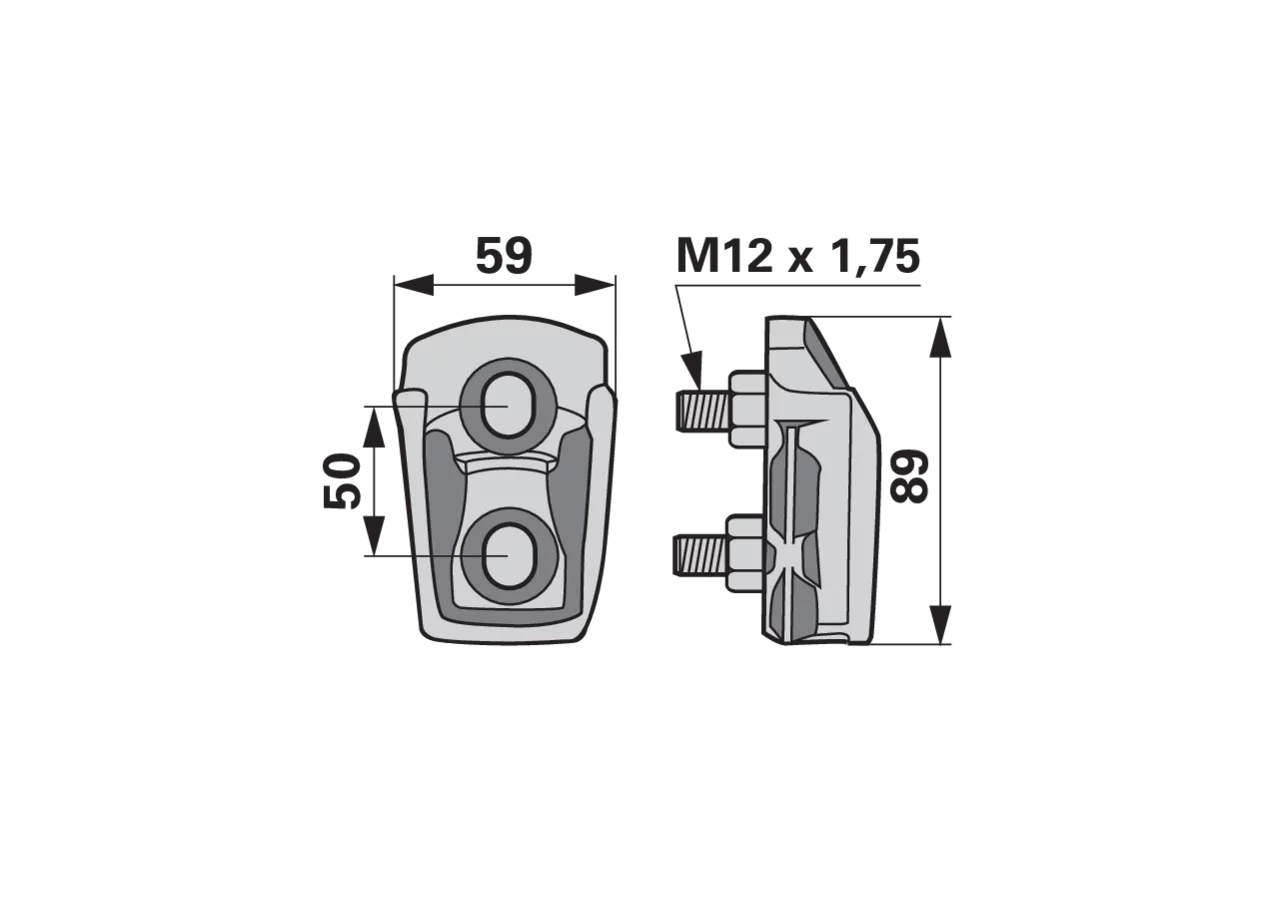 Meißelhalter Knock-on passend zu Kverneland A133016332 GartenShop24