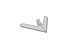 Hackschare 300 mm Arbeitsbreite mit 165 mm Länge und 3 mm Stärke für Bodenbearbeitung