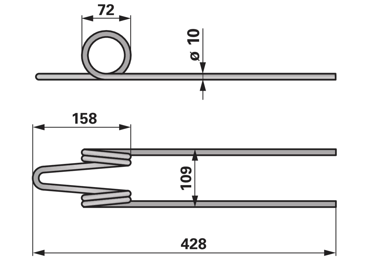 Prallzinke – passend für Regent 33.76.168 Arbeitsbreite 110 mm GartenShop24