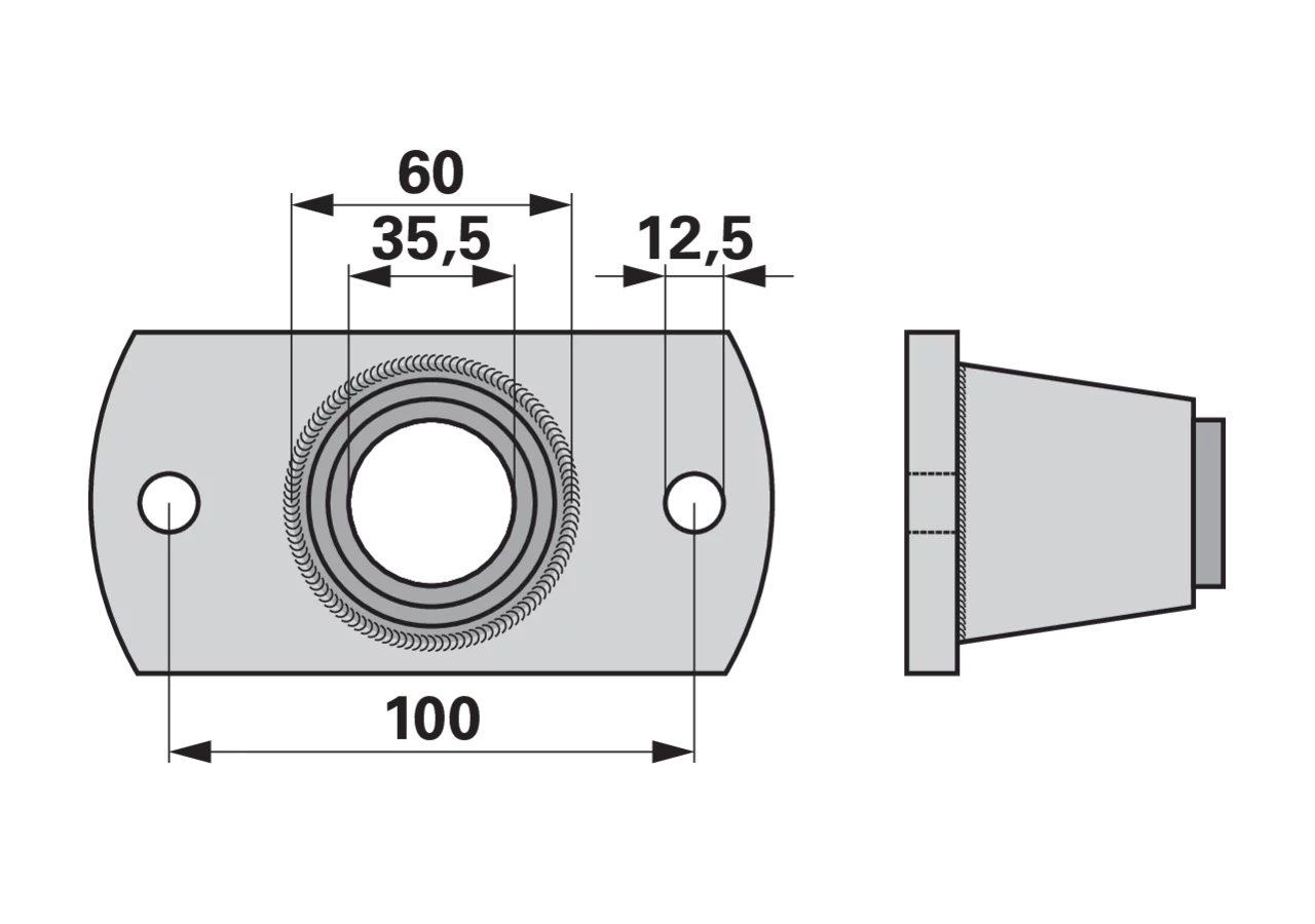 Krümelwalzenlagerung für Welle 35mm GartenShop24