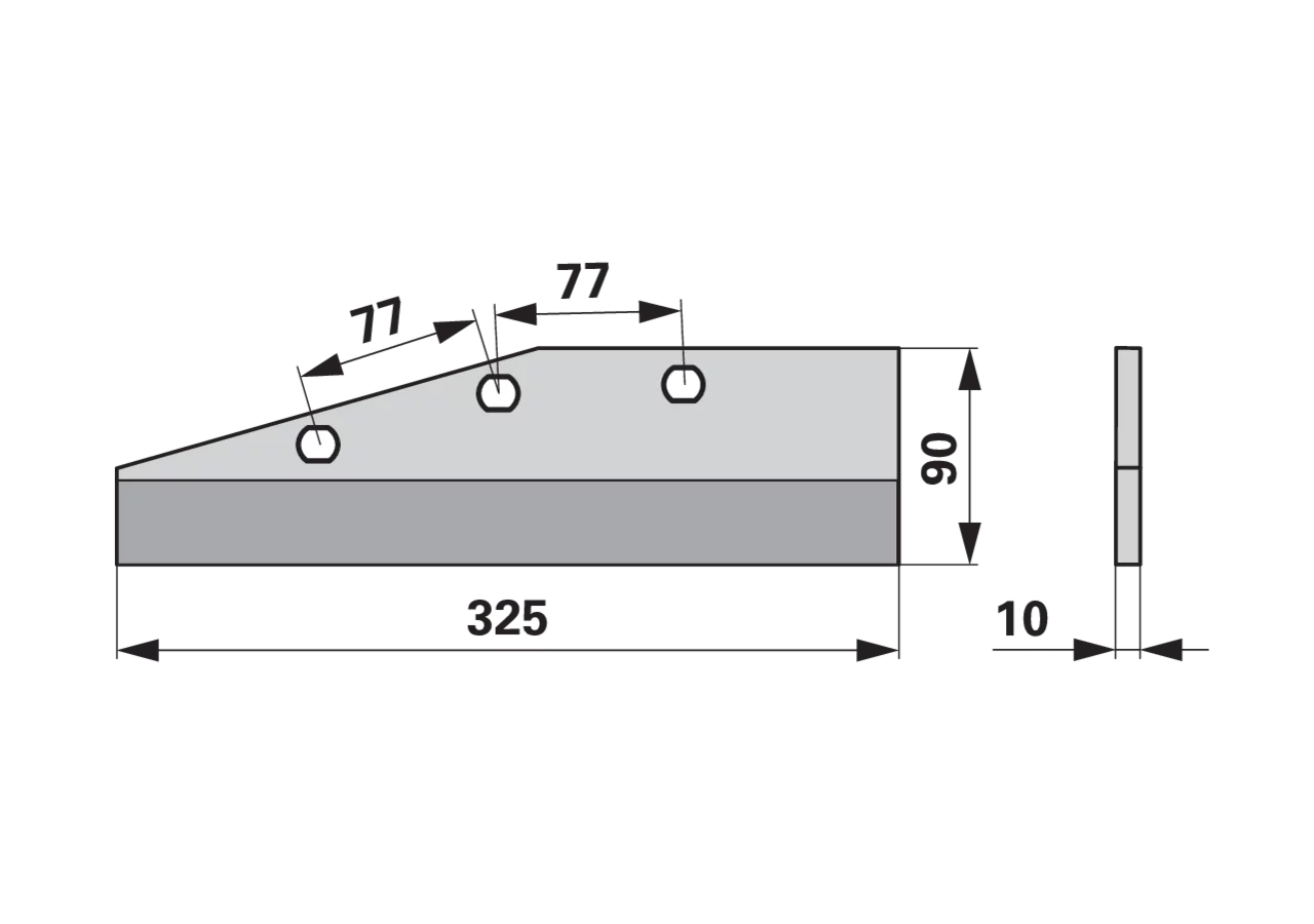 Flügelschare links – passend für Frost 51543 GartenShop24