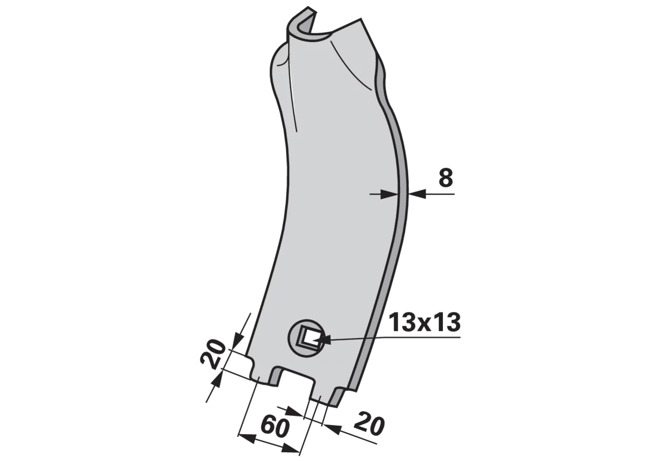 Mittelleitblech – passend für Kongskilde 200062672 GartenShop24