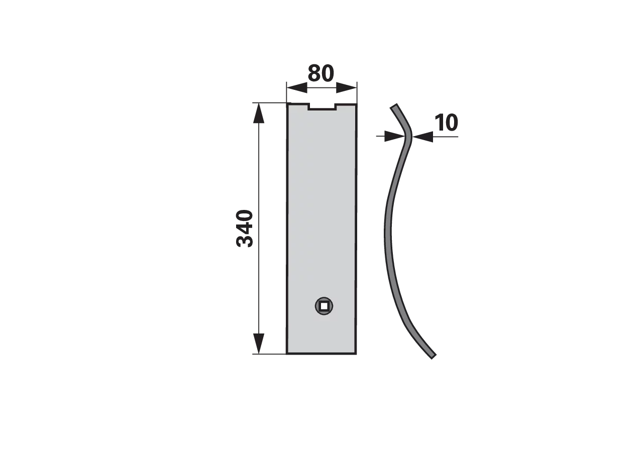 Leitblech 340 x 80mm – passend für Väderstad 482278 GartenShop24