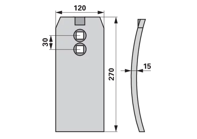 Scharspitze – passend für Väderstad 489403-1 GartenShop24