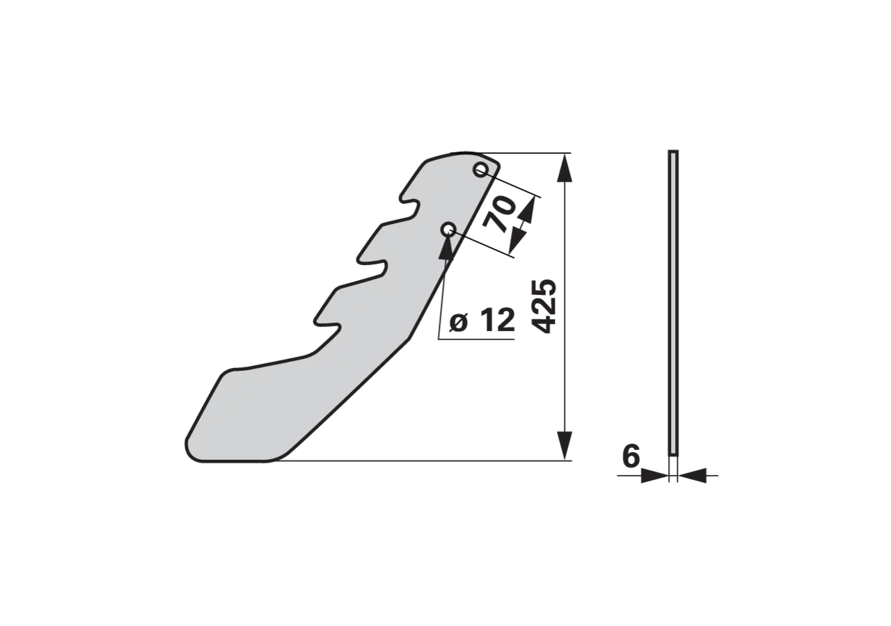 Nivellierfuß 425 mm – passend für Lemken 33710032 GartenShop24