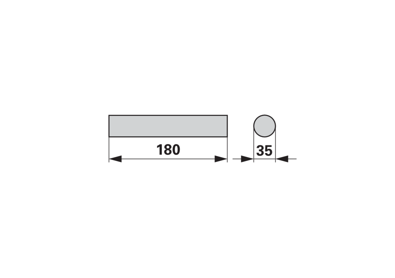 Gummielement 35 x 180 mm – passend für Agro Masz EW00420-01 GartenShop24